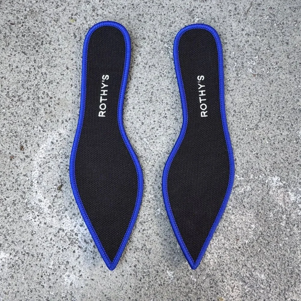 ROTHY'S Black The Point II Shoes Womens 8.5 Black Slip On Flats Rothys Pointed - Picture 9 of 10